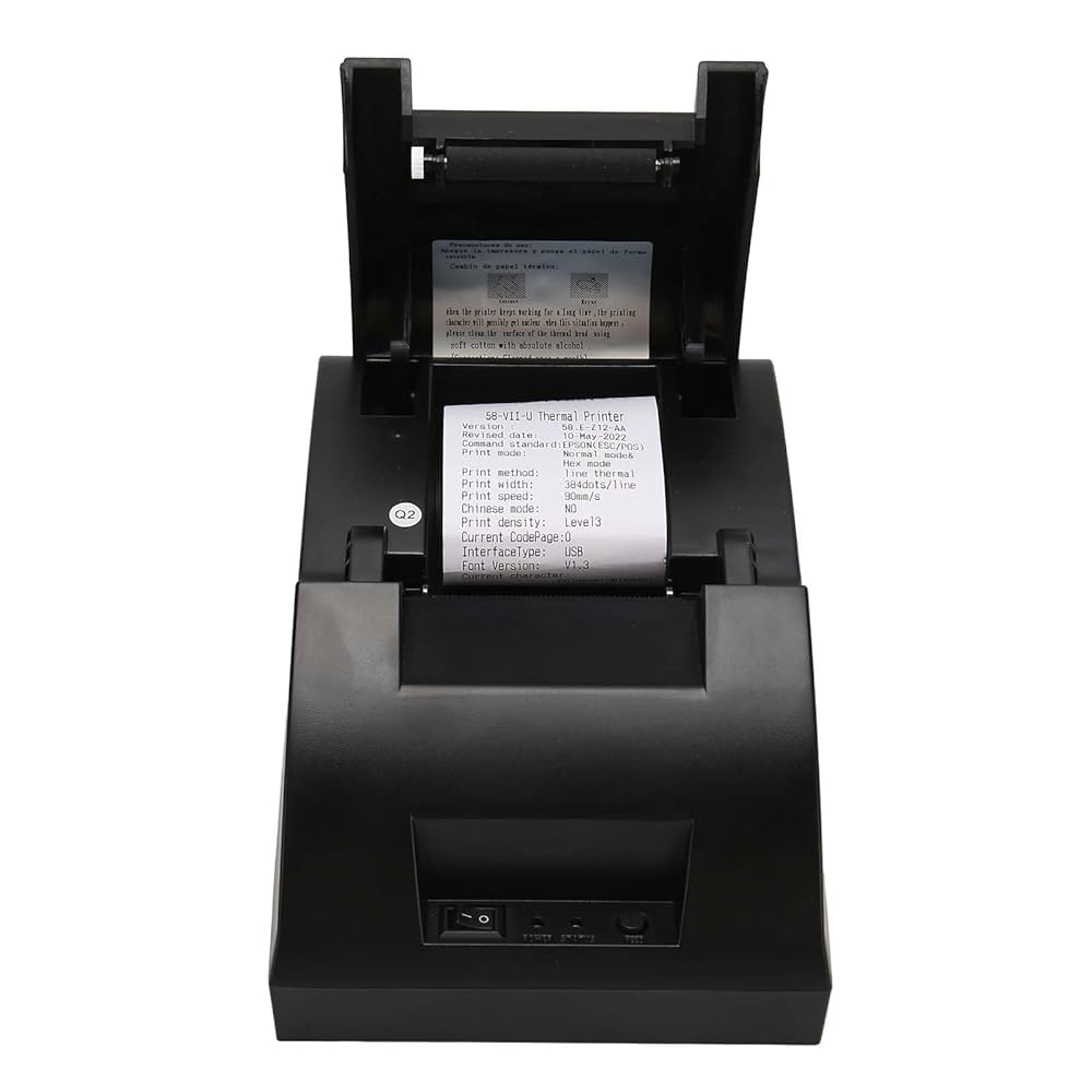 POS USB サーマル レシートプリンター　プリンター Amazon | レシートプリンター Windows Android IOS用の58mm USB